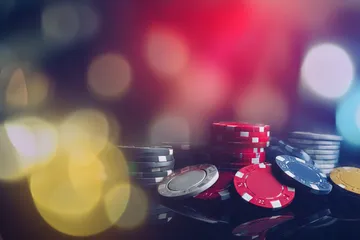 A bright, atmospheric shot of casino chips and bonus elements symbolizing special app-only rewards at CD33.